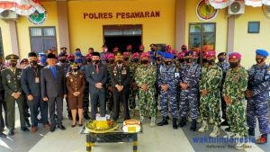 Di Hari Bhayangkara, Kapolres Pesawaran Ajak Personel Memotivasi Masyarakat