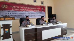 Polres Pesawaran Gelar Lat Pra Ops Patuh Krakatau 2020