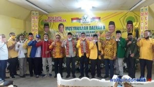 Bulat! Ismun Zani Kembali Nahkodai DPD II Partai Golkar Lambar 2020-2025, Emban Tugas Besar di Pemilu Mendatang