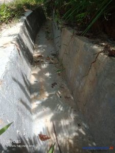 Dua Bulan Dibangun Drainase di Desa Perolihen Sudah Mulai Retak, PJ Kades Tak Dapat Dihubungi