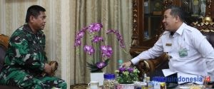 Masa Tugas Berakhir, Danlanal Lampung Pamit ke Bupati Dendi