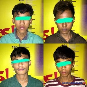 Transaksi Narkoba, Empat Warga Desa Karang Anyar Dibekuk Polisi