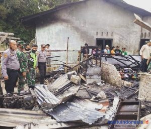 Tiga Rumah Warga Desa Lingga Ludes Dilalap Sijago Merah
