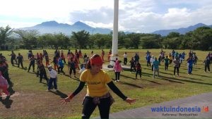 Bupati dan Forkopimda Pesawaran, Laksanakan Aerobik Bersama Dandim