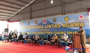 3 Jenderal TNI-Polri Turut Doa Bersama Terkait Erupsi Gunung Sinabung di Sumut