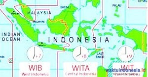 Inilah Cakupan Wilayah 3 Zona Waktu Indonesia