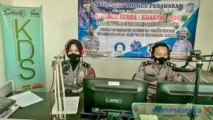 Melalui Siaran Radio, Satlantas Polres Pesawaran Sosialisasi Ops Zebra Krakatau 2020