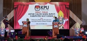 KPU Waykanan Gelar Debat Cawabub Waykanan