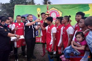 Ketua KT Provinsi Lampung Dendi, Hadiri Penutupan Turnamen Sepakbola