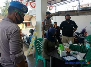 11 Personel Sipropam Polres Pesawaran Jalani Rapid Test