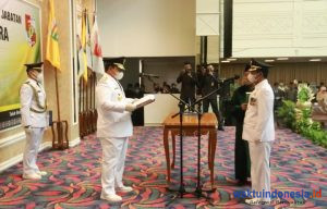 Pjs Bupati Chrisna Hadiri Pelantikan Bupati Lampura Budi Utomo