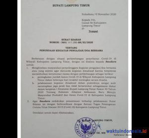 Pjs Bupati Lamtim Terbitkan SE Penundaan Pengajian-Doa, Ini Penjelasan Fredy