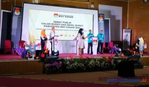Debat Ketiga, 2 Paslonkada Waykanan Adu Visi