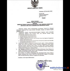 Polemik SE, Pjs Bupati Lamtim Fredy Dianggap tak Konsisten