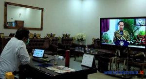 Bupati Dairi Ikuti Agenda Penyerahan DIPA dan TKDD 2021