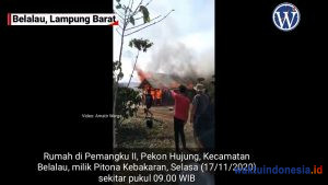 Video: Penampakan Detik-Detik Rumah Terbakar di Hujung Belalau
