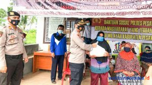 Peduli Warga Terdampak Corona, Polres Pesawaran Gelar Baksos