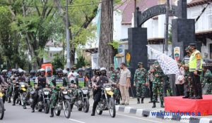 Jelang Pencoblosan, Polda Sumut-Kodam 1 BB Gelar Patroli Skala Besar