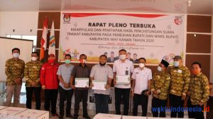 Di Waykanan, KPU Tetapkan RAS-Ali Rahman Pemenang Pilkada 2020, Ini Hasil Lengkapnya