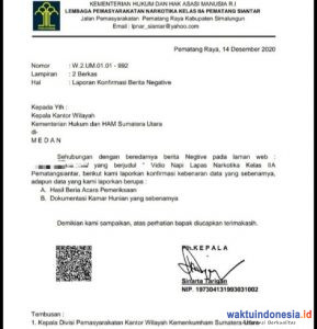 Lapas Narkotika Pematangsiantar Bantah Kamar Napi Istimewa