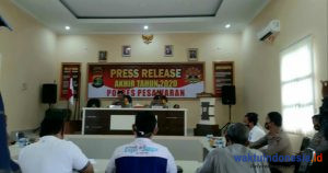 Polres Pesawaran Gelar Ekspose Akhir Tahun 2020, Kasus Kriminal Meningkat