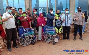 PMT Disokong Wisata Jaya Manggala Peninggaman Salurkan Bantuan