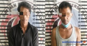 Polisi Gerebek Kontrakan di Kampung Pendowo Asri, 2 Pria Digelandang