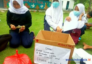 Penggerak PKBM Pulau Tegal Galang Dana Kemanusiaan