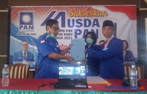 Hattrick, Rafi Ginting Nahkodai DPD PAN Karo, Ini Targetnya di Pilleg 2024