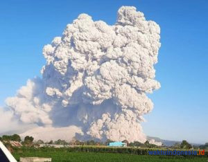 Gunung Api Sinabung kembali Erupsi Pagi Ini