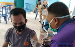 Kapolsek Suldi dan 17 Anggotanya Disuntik Vaksin Covid-19