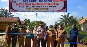 Launching KTN di Margo Makmur, Pasang Portal Desa, Zero Kasus Covid-19