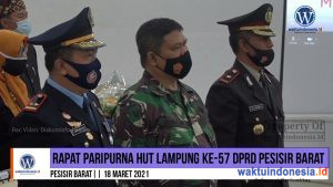 DPRD Pesibar Gelar Rapat Paripurna Istimewa HUT Lampung ke-57