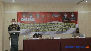 Wabup Fauzi Resmi Buka Pertemuan Vaksinasi Covid-19 Lintas TNI-Polri