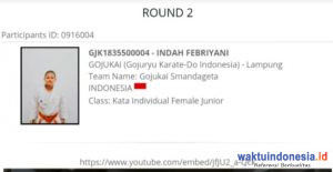 Harumkan Pesawaran, Atlet Belia Karate Raih Emas Event Nasional