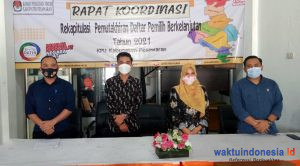KPU Pesawaran Gelar Rapat Pemutakhiran Data Pemilih Berkelanjutan 2021