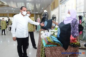 Tingkatkan Produkivitas Perajin, Gubernur Edy Ingatkan Dekranasda Jalin Kemitraan di Daerah