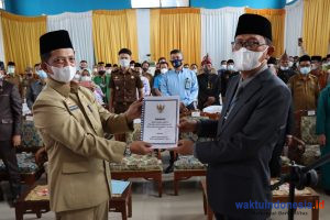 Di Sertijab Kada Pesibar, Bupati Agus: Ayo Kejar Ketertinggalan