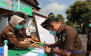 Kejari Liwa Canangkan WBK, Teken Pakta Integritas Menuju WBBM