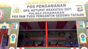 Pospam Tugu Pengantian Gedongtataan Siap Siaga Antisipasi Kemacetan Kendaraan