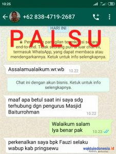 Penipu Catut Nama Wabup Fauzi, Diduga Hendak Menipu