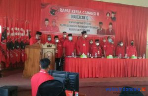 Gelar Rakercab ke-2, PDI Perjuangan Pesawaran Bahas Pemilu dan Satgas Covid-19