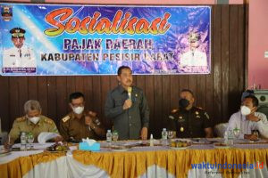 Diwakili Sekkab Lingga, Bupati Agus Buka Sosialisasi Pajak di Aula Hotel Sunset Beach