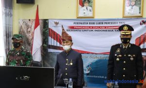 Wabup Zulqoini Ikuti Upacara Virtual Hari Lahir Pancasila