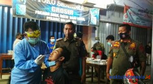Ops Yustisi Gabungan Di Pringsewu 10 Orang Diswab Antigen, 2 Orang Reaktif