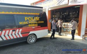 Polisi Mesuji Razia Pasar Wira Bangun Terkait Covid-19