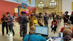 Brigif 4 Marinir/BS Lampung Gelar Vaksinasi Dosis Kedua