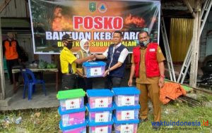PMI Siapkan Family Kit untuk Korban Kebakaran di Subulussalam Selatan
