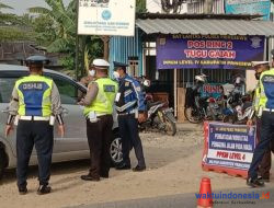 PPKM Level 4, Polisi Sekat Mobilitas Masuk Pringsewu hingga Batasi Kegitan Warga