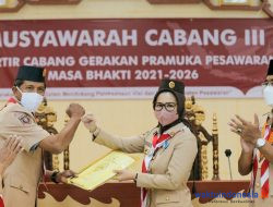 Aklamasi, Nanda Indira Dendi Ketua Kwarcab Pramuka Pesawaran